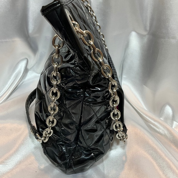 Coach black Patten leather large tote. 17-H5a - Picture 7 of 10